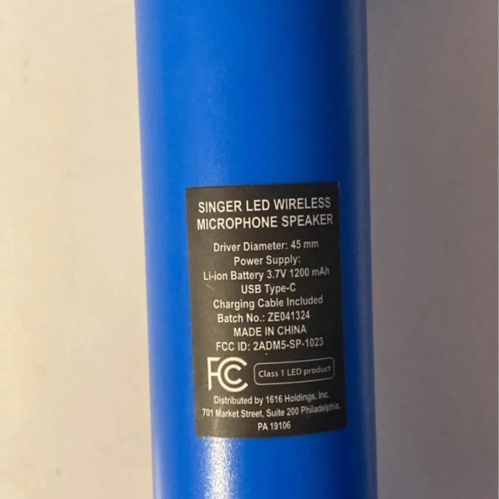 Blue Wireless Microphone